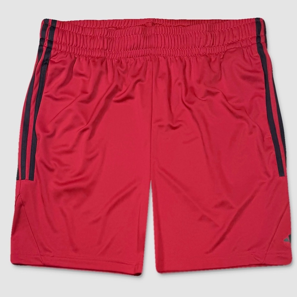 Adidas 3-Stripes Training Shorts - NWT Mens 2XL‎ - 5" Red / Black - #49525-K2